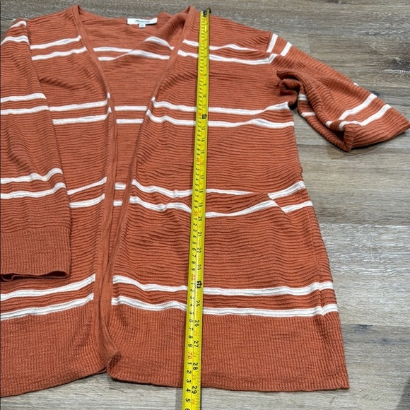 MADEWELL SZ XS Striped Orange Women’s Cardigan Sweater - Picture 4 of 10